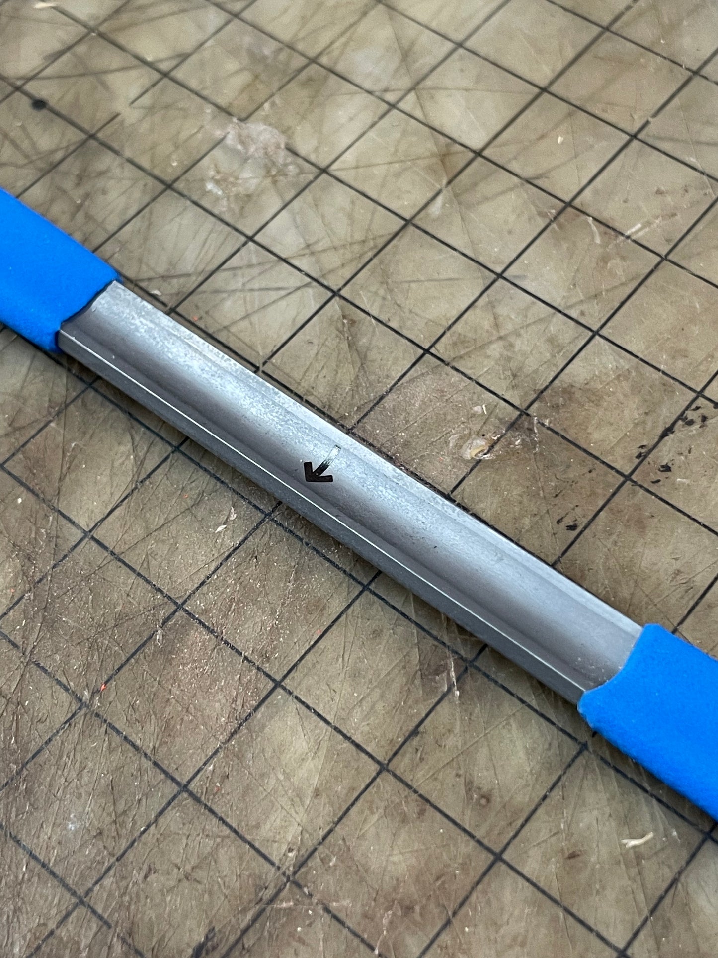 Iwasaki Half-Round Draw File {Blue Handle}