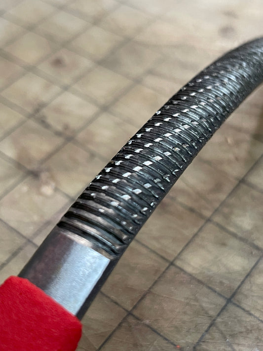Iwasaki Half-Round Curved Milled-Tooth File 8” {Pull}