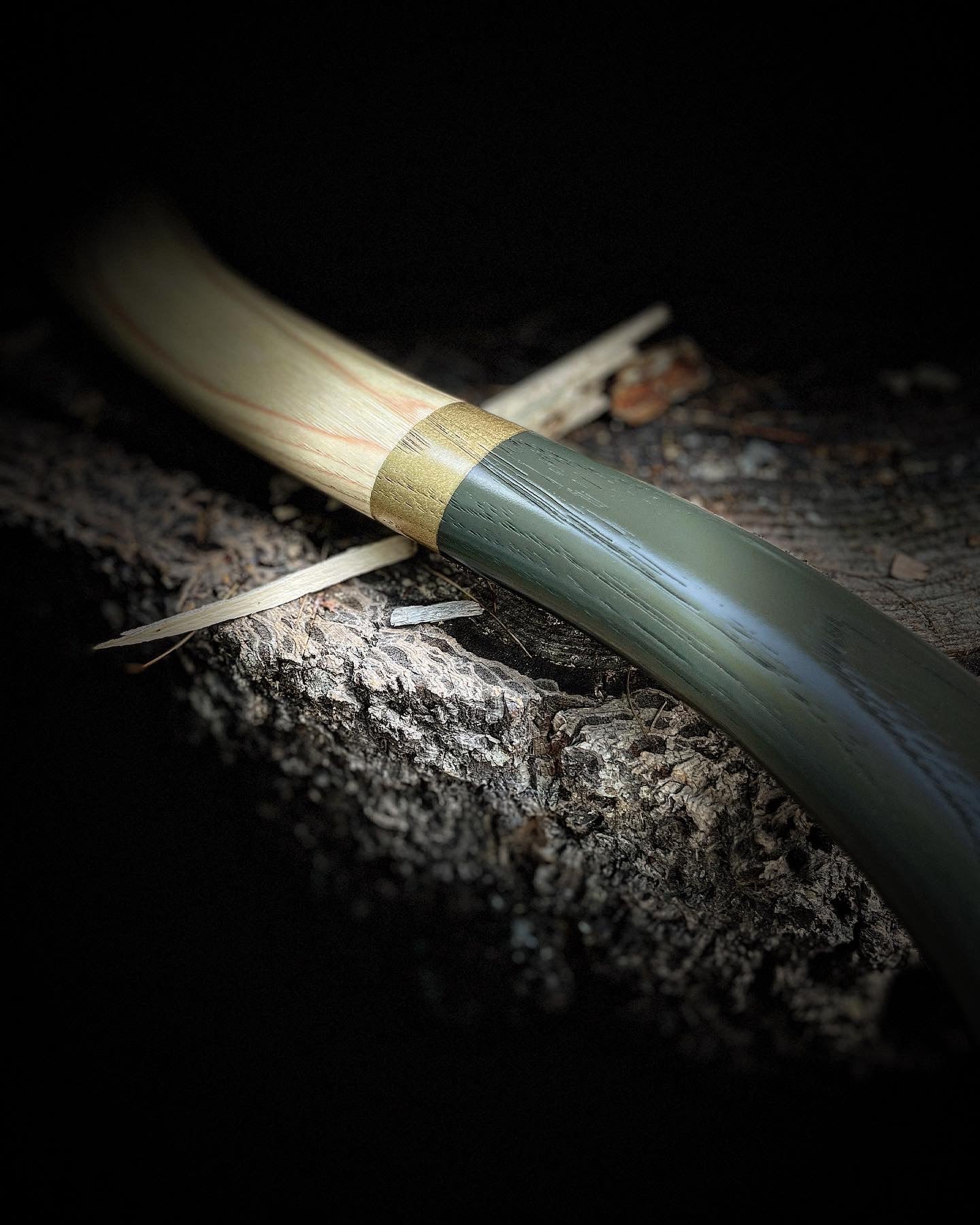 OD Green & Gold Hatchet - Hickory Handle - Painted
