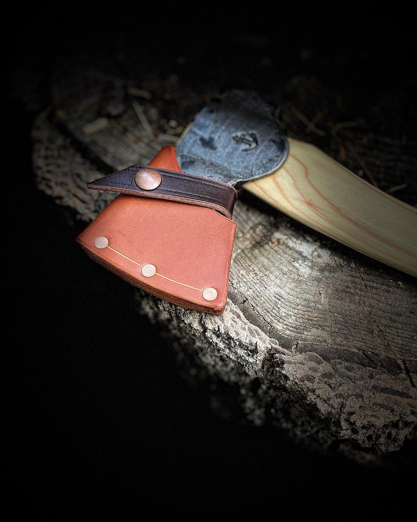 OD Green & Gold Hatchet - Hickory Handle - Painted