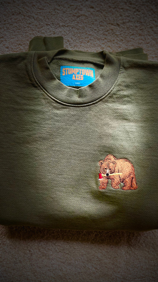 Stumptown Axes Crew Sweatshirt - Embriodered