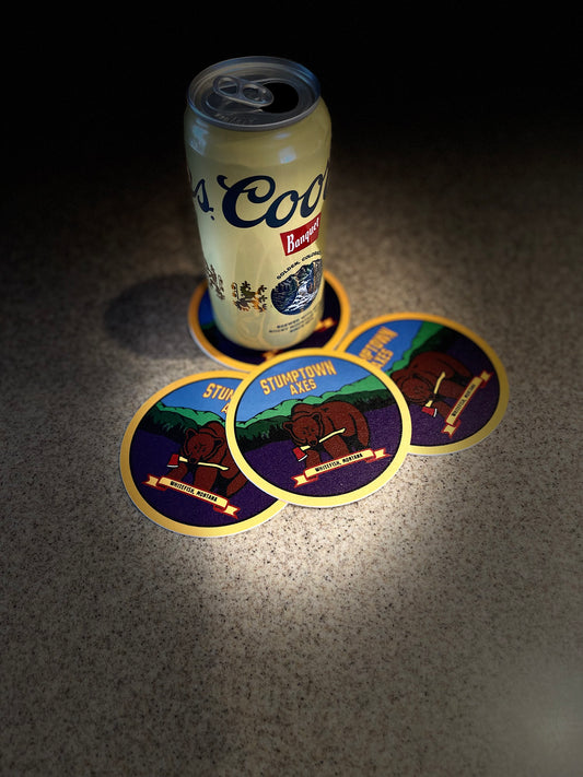 4 & 6 - Pack - Stumptown Axes - Coasters