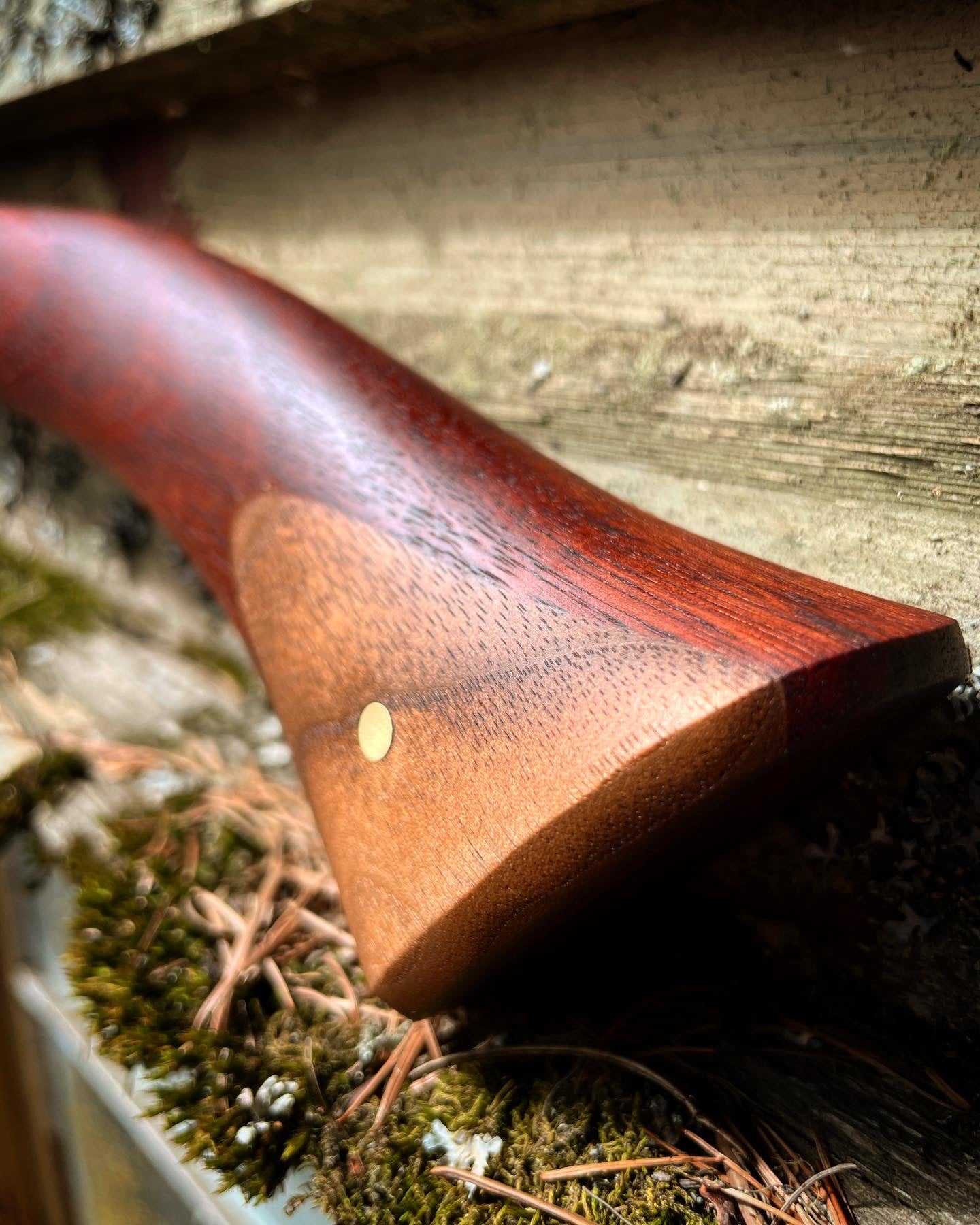 Firestone Half-Hatchet Jarrah w/walnut swell - Brass pins