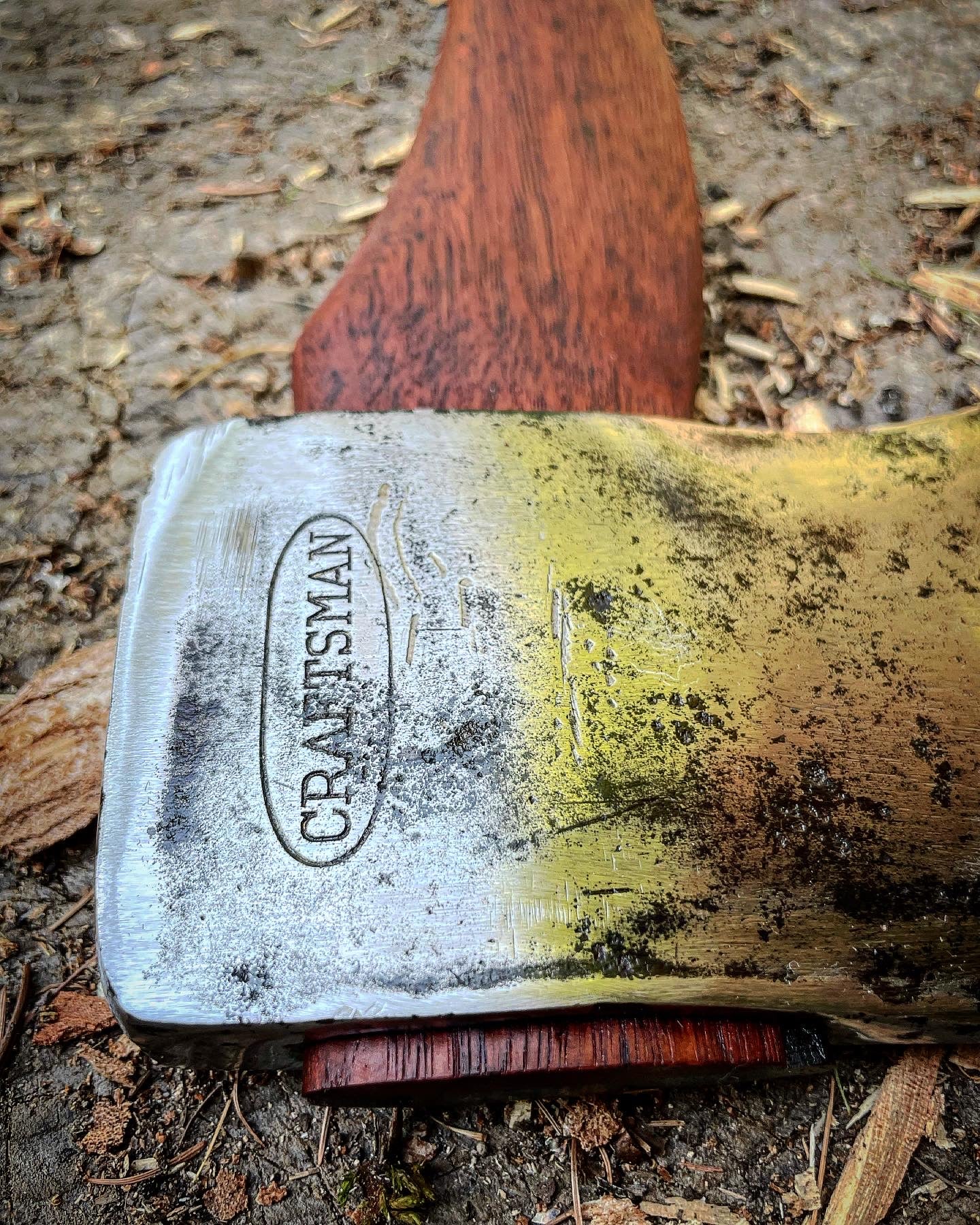 Craftsman Hatchet on Jarrah handle and wenge palm swell