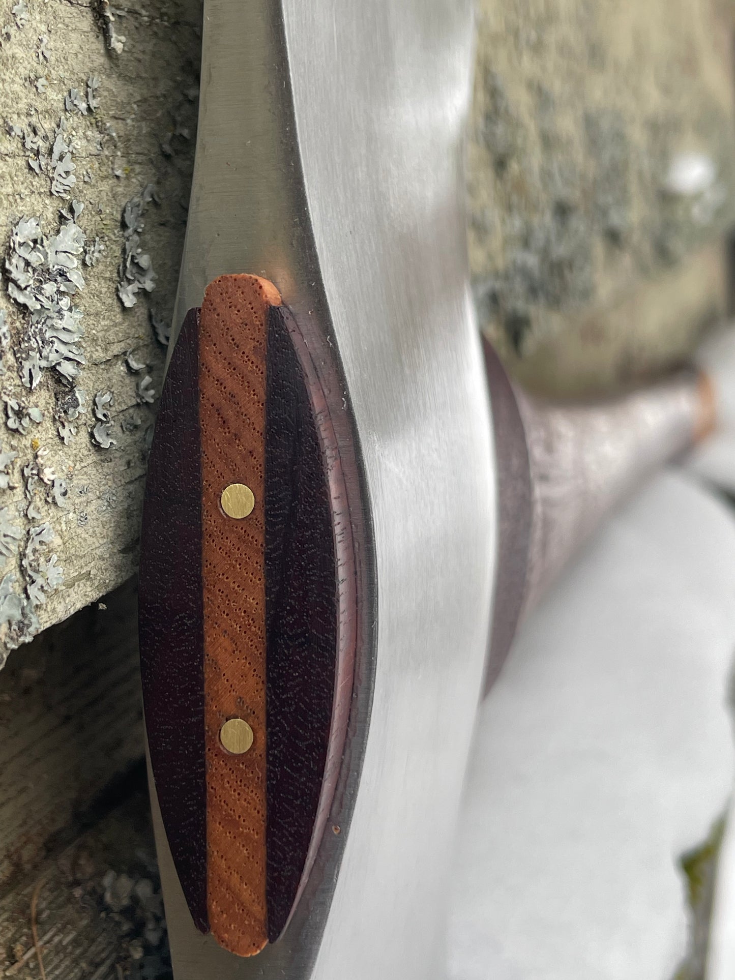 Jarrah/Hickory Laminate Handle - Sheath - Customer supplied head