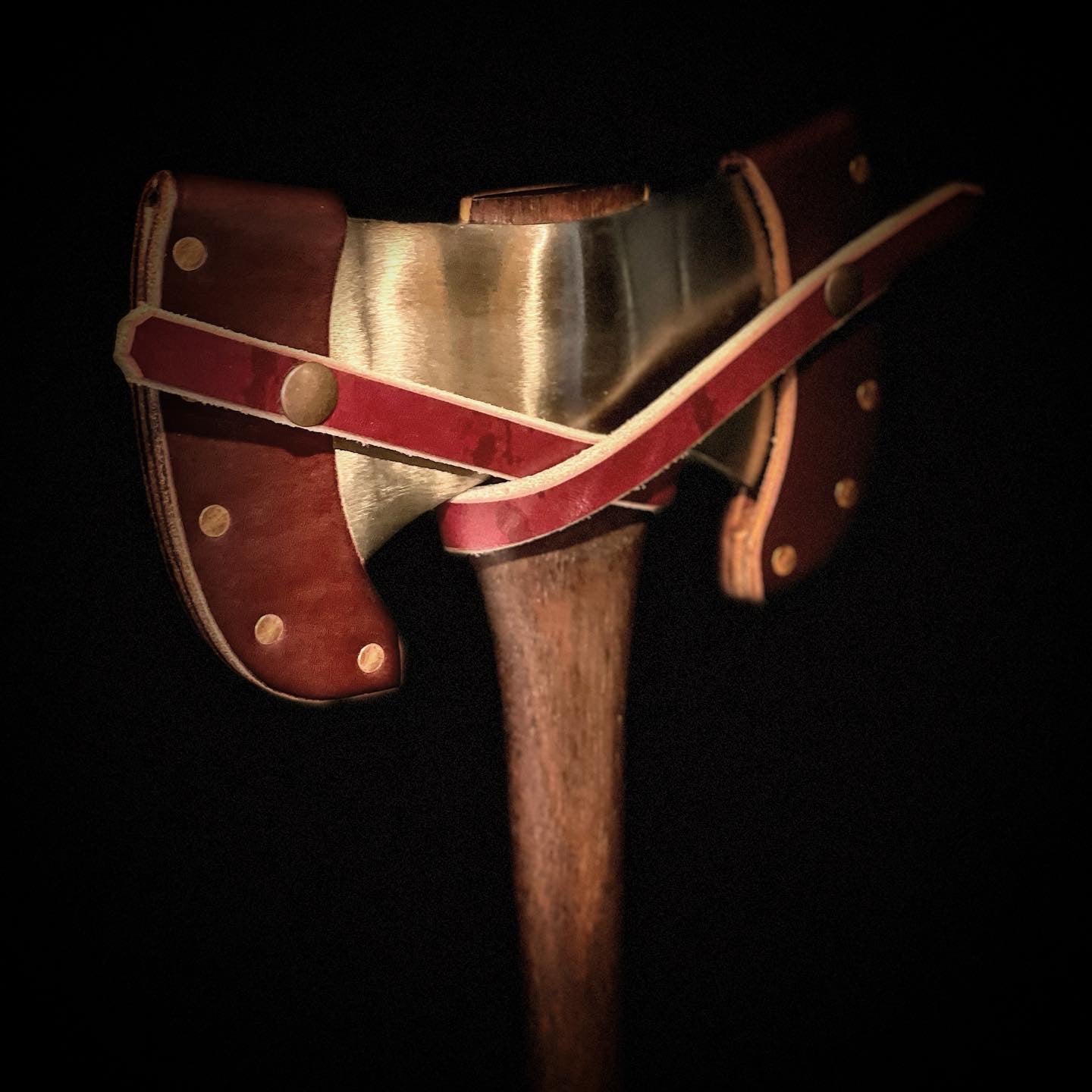 Jarrah/Hickory Laminate Handle - Sheath - Customer supplied head