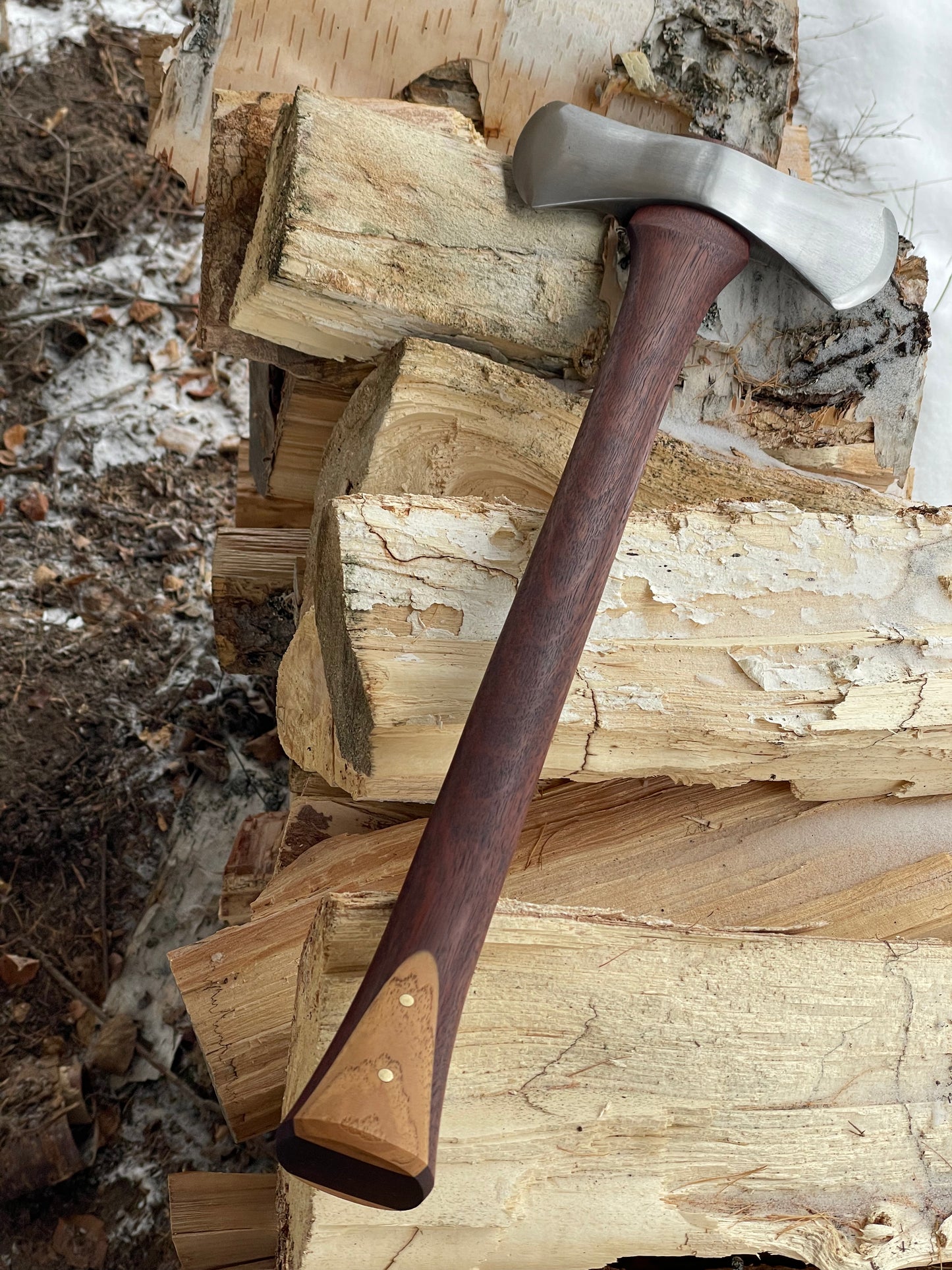 Jarrah/Hickory Laminate Handle - Sheath - Customer supplied head