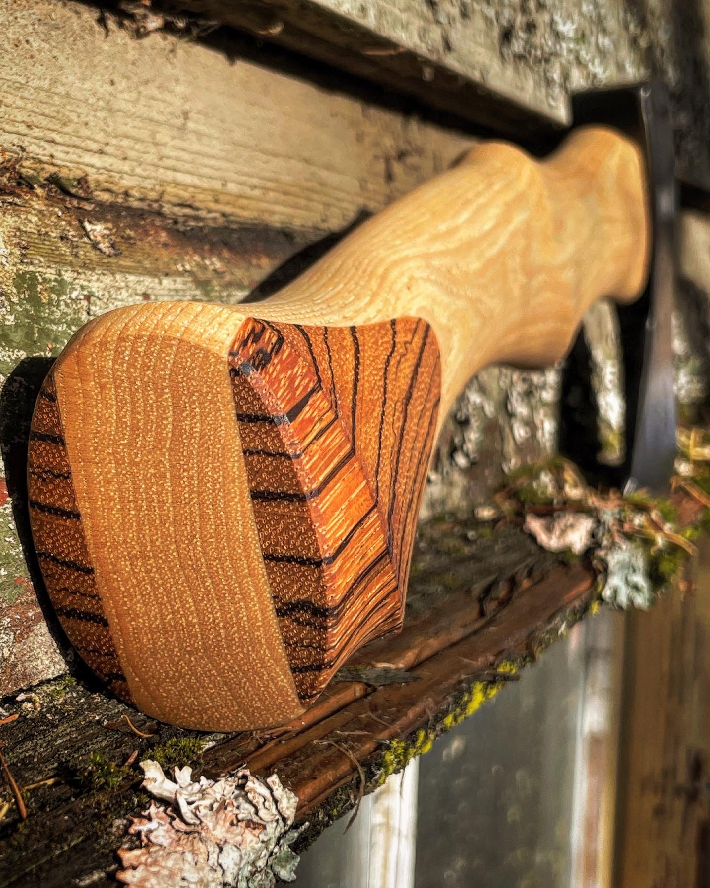 Norlund - Custom hickory handle and zebra wood