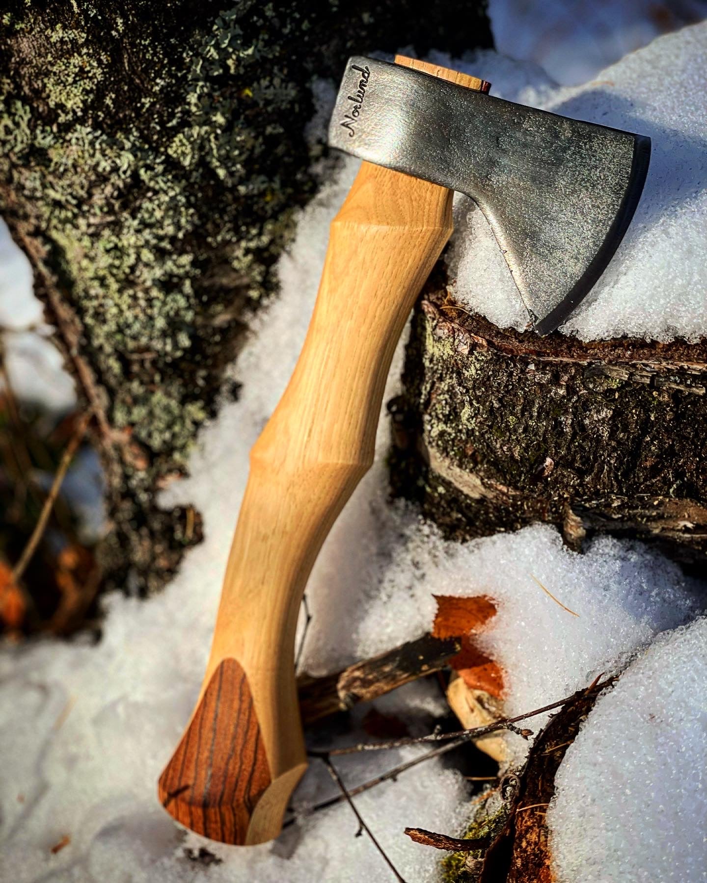 Norlund - Custom hickory handle and zebra wood