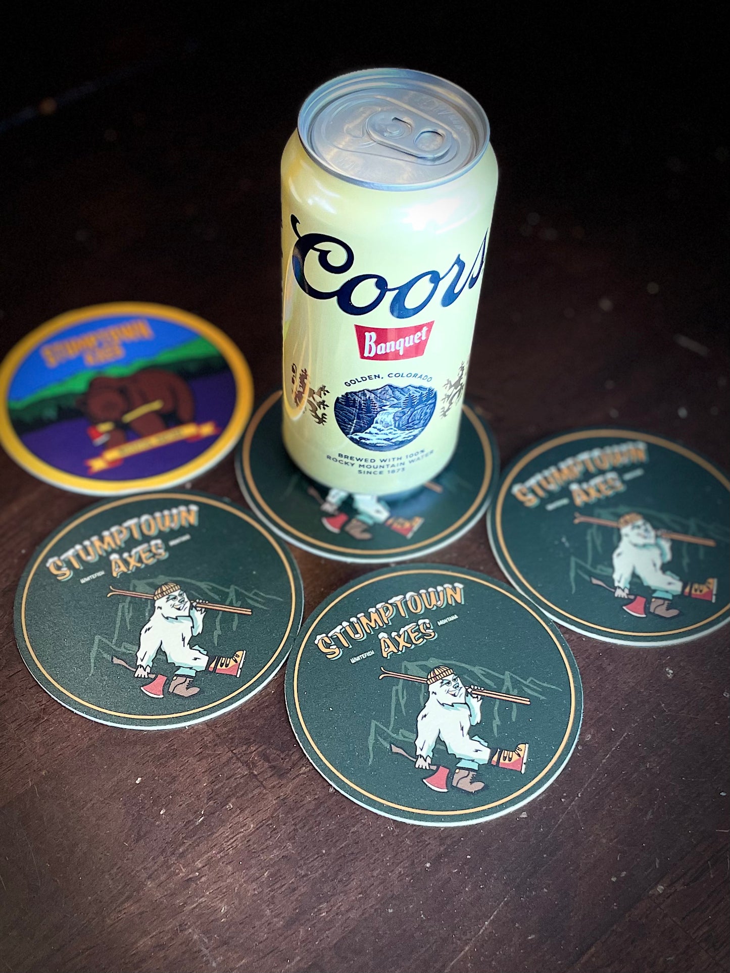 4 & 6 - Pack - Stumptown Axes - Coasters